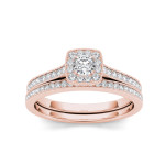 Gold Yaffie Bridal Set with 1/2ct of Sparkling Diamond Solitaire