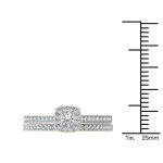 Gold Yaffie Bridal Set with 1/2ct of Sparkling Diamond Solitaire