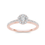 Sparkling Solitaire Diamond Engagement Ring by Yaffie Gold (1/2ct TDW)