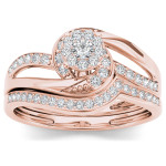Bridal Bliss: Yaffie Gold Diamond Set with 1/3ct total diamond weight composite