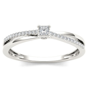 Split-shank Diamond Engagement Ring with Yaffie Gold and 1/8ct TDW