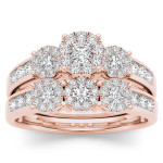 Yaffie Gold Bridal Set with Sparkling 1ct TDW Diamonds
