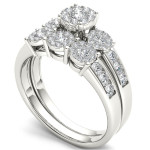 Yaffie Gold Bridal Set with Sparkling 1ct TDW Diamonds