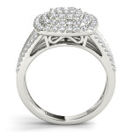 Glorious Yaffie Gold Engagement Ring with 1ct TDW Diamond Cluster