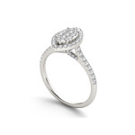 Marquise Cut Diamond Engagement Ring - 0.75ct Total Diamond Weight