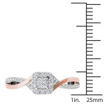 Experience Timeless Elegance with Yaffie Rose Gold Criss-Cross Diamond Ring
