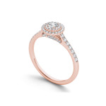 Double the Sparkle with Yaffie Rose Gold Diamond Halo Engagement Ring