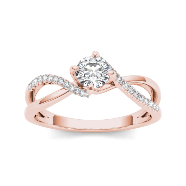 1/2ct TDW Diamond Engagement Ring in Yaffie Rose Gold