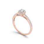 Rose Gold Diamond Engagement Ring with 1/2ct TDW Solitaire by Yaffie