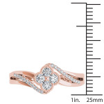 Sparkling Yaffie Rose Gold Diamond Ring with 1/3ct TDW – A Fashionable Statement
