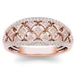 Shine Bright with the Yaffie Rose Gold Diamond Ring - 1/5ct TDW