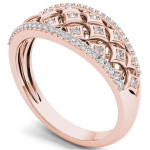 Shine Bright with the Yaffie Rose Gold Diamond Ring - 1/5ct TDW