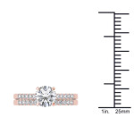 Rose Gold Diamond Engagement Set with a Timeless 1ct TDW