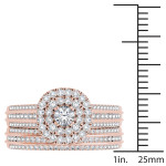 Double the love with Yaffie Rose Gold 1ct TDW Diamond Ring Set