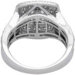 Yaffie Double Halo Ring with 1.5ct TDW Diamonds in White Gold