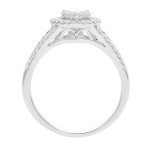Heart-Shaped Diamond Ring with 1/2ct TDW in White Gold by Yaffie
