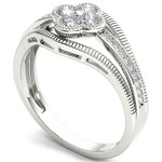 Fashionably Yours: Yaffie Stunning 1/3ct TDW White Gold Diamond Ring