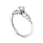 Luxurious Yaffie 1/3ct TDW White Gold Diamond Solitaire Ring