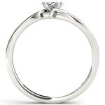 Elegantly Bypassed: Yaffie White Gold Engagement Ring with 1/4ct TDW Diamonds