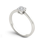White Gold Diamond Cluster Ring by Yaffie - 1/6ct TDW