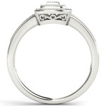 Sparkling Love: Yaffie White Gold Diamond Double Halo Ring