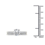 A Timeless Engagement Ring Set with 1ct TDW White Gold Diamonds by Yaffie
