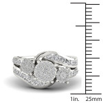 The Yaffie 1ct TDW Two-Stone Diamond Ring in White Gold
