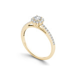 Sparkling Solitaire Diamond Engagement Ring by Yaffie Gold (1/2ct TDW)