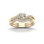 Breathtaking Yaffie Gold Bridal Set with Enchanting 1/3ct TDW Diamonds