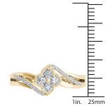 Stylish Yaffie Gold Ring with 1/3ct Diamond Sparkle