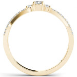 Anniversary Bliss: Yaffie Gold 1/4ct TDW Diamond Three-Stone Ring