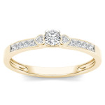 Golden Yaffie - A Timeless 1/5ct TDW Diamond Engagement Ring