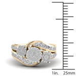 Sparkling Yaffie Ring with two exquisite diamonds totaling 1 carat!