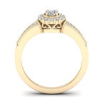 Shop the Stunning Yaffie 1/3 Carat Total Diamond Weight Diamond Halo Ring - Perfect Addition to Your Jewellery Collection