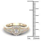 Shop the Stunning Yaffie 1/3 Carat Total Diamond Weight Diamond Halo Ring - Perfect Addition to Your Jewellery Collection
