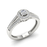 Sparkling love: Yaffie Halo Diamond Engagement Ring