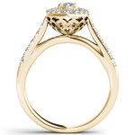 Gorgeous Yaffie Gold Marquise Diamond Engagement Ring - 1.5ct Total