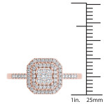 Dazzle Your Love with Yaffie 1/4ct TDW Diamond Double Halo Ring