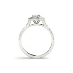 Introducing the stunning Yaffie Gold Diamond Halo Engagement Ring, sparkling with a magnificent 1 1/10ct TDW diamond.
