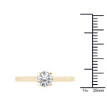 Gorgeous Yaffie Gold Engagement Ring Featuring 1 Carat Total Diamond Weight