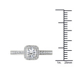 Vintage Halo Engagement Ring with Yaffie Gold & 1ct TDW Diamond
