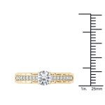Vintage Diamond Engagement Ring - Yaffie Gold Stunning 3/4ct TDW Design