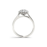 Sparkling Yaffie Gold Floral Diamond Promise Ring for Brides