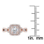 Dazzle with Yaffie Rose Gold Double Halo Diamond Ring