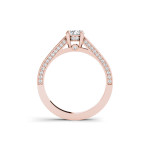 Engage in Grace with Yaffie 1 1/4ct TDW Rose Gold Diamond Ring