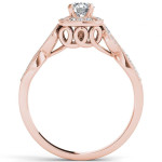 Yaffie Rose Gold Diamond Engagement Ring - 1/2ct TDW