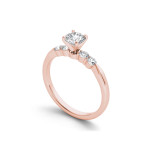 1/2ct TDW Princess-cut Diamond Engagement Ring - Yaffie Rose Gold Classic