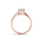 Yaffie Radiant Rose Gold Diamond Engagement Ring - A Timeless Classic