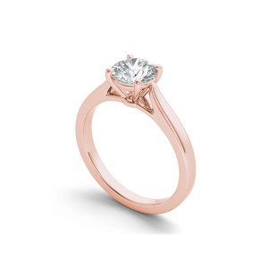 Yaffie Timeless Rose Gold Engagement Ring, Featuring 1 Carat of Dazzling Diamonds