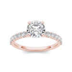 Yaffie 1ct TDW Diamond Engagement Ring in Shimmering Rose Gold